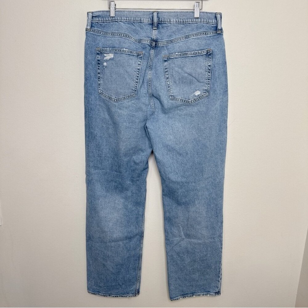 GAP Womens 32 90s Loose High Rise Distressed Knee Jeans - Picture 15 of 15